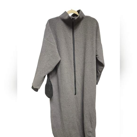 Trailridge Grey Fleece PJ Pajama Sack Sleep Lounger Adult One Size OS - Picture 8 of 10